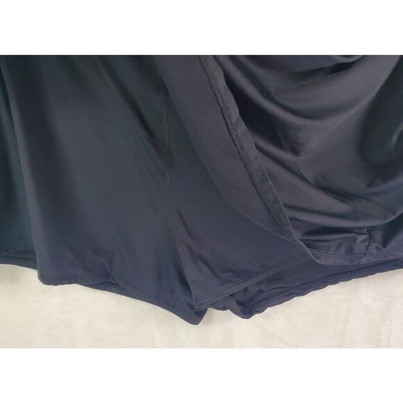 Beach House Plus Size Emma Pull On Swim Skort Black Size 24W Skirt 3X - Picture 6 of 8
